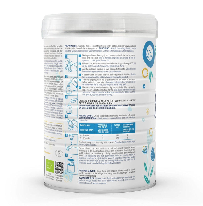 Jovie Goat Milk Formula Stage 2 (800g) - Formuland Canada